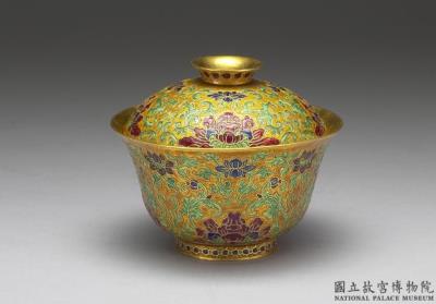 图片[2]-Covered cloisonne bowl with decoration of Indian lotuses, Qing dynasty, Qianlong reign (1736-1795)-China Archive